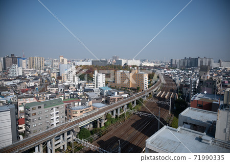 Scenery toward Koiwa from around Kameido, Koto-ku Scenery toward Koiwa from around Kameido, Koto-ku 71990335