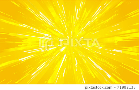 Abstract yellow comic zoom background. Acceleration cartoon super speed zoom. Vector illustration concept 71992133