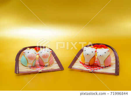 New Year's card / New Year material for Ox (2021 New Year Zodiac) New Year's card / New Year material for Ox (2021 New Year Zodiac) 71996844
