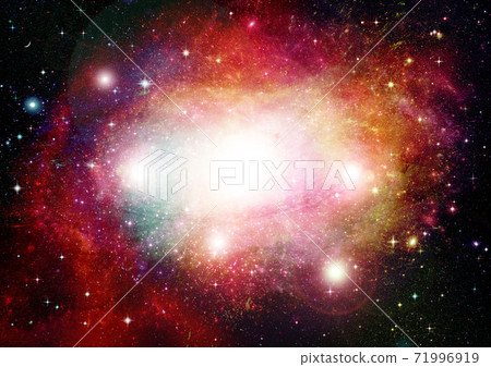 galaxy in a free space. 3D rendering galaxy in a free space. 3D rendering 71996919