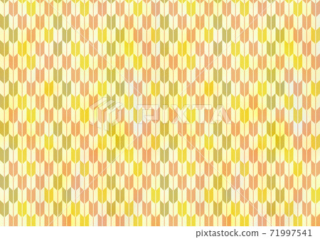 Yabane Japanese pattern watercolor style (kiiro) Yabane Japanese pattern watercolor style (kiiro) 71997541
