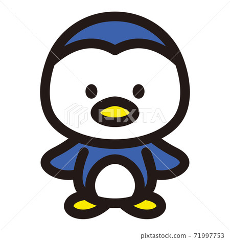 可愛的企鵝角色 71997753