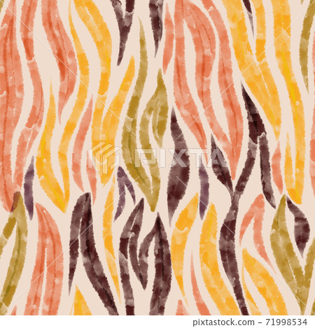 Watercolor stripes with zebra tiger skin repeat pattern. Watercolor stripes with zebra tiger skin repeat pattern. 71998534