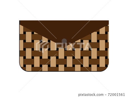 Vector Single Cartoon Beige Leather Wallet on White Background Vector Single Cartoon Beige Leather Wallet on White Background 72001561