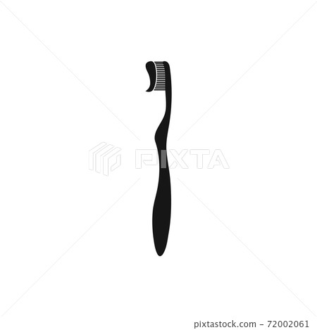 Toothbrush with Toothpaste icon. Flat style... - Stock Illustration ...