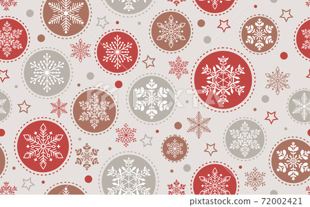 Seamless ice crystal pattern vector material Christmas 72002421
