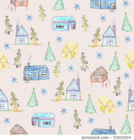 Christmas New Year holiday seamless pattern Christmas New Year holiday seamless pattern 72002924