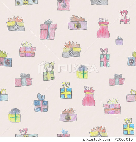 Christmas New Year holiday seamless pattern Christmas New Year holiday seamless pattern 72003019