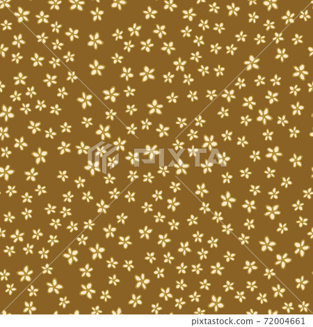 Hand Drawn Seamless Background With Floral Ornaments 72004661