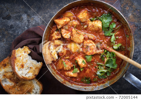 Creole cajun court bouillon with fish and seafood gumbo chowder stew  72005144