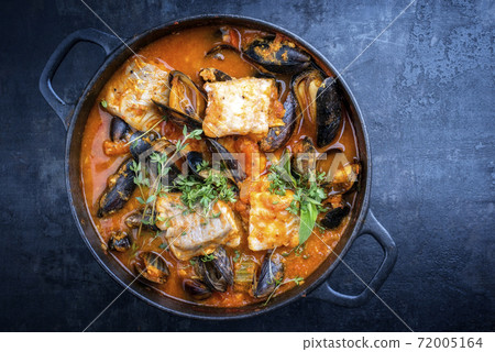 Traditional French Corsican fish stew with mussels Traditional French Corsican fish stew with mussels 72005164