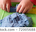 builds a fortress from kinetic sand 72005688