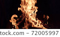 Bonfire on black background 72005997