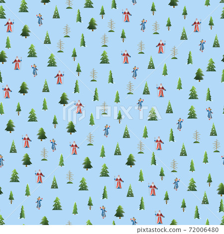 New Year Christmas elements vector pattern illustration New Year Christmas elements vector pattern illustration 72006480