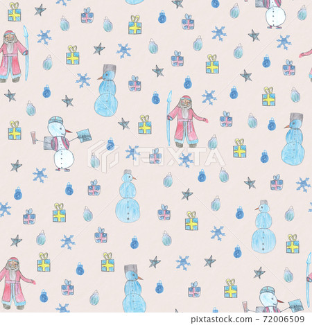 Christmas New Year holiday seamless pattern image 72006509