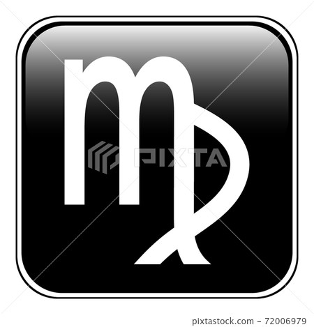 Virgo symbol on white. 72006979