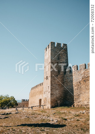 Medieval Akkerman fortress ( Belgorod-Dnestrovskaya fortress). Preserved ruins of an ancient 72008332