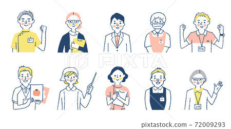 Welfare / medical workers upper body Welfare / medical workers upper body 72009293