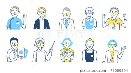 Welfare / medical workers upper body Welfare / medical workers upper body 72009294