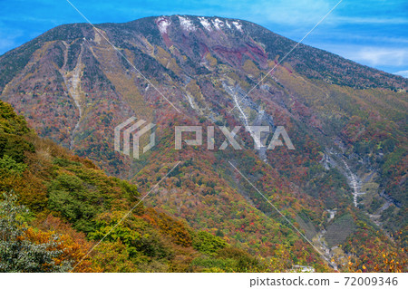停車場附近的日光男音山秋明平 72009346