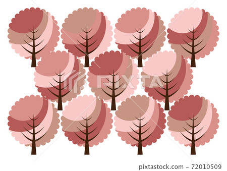 Cherry tree forest background illustration 72010509