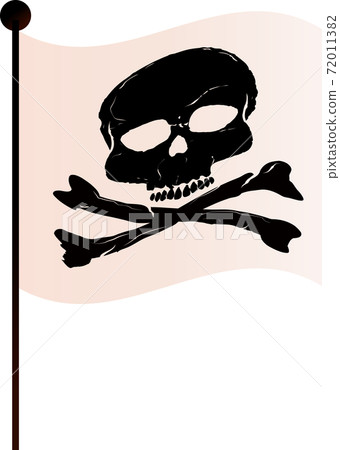 Illustration of the flag of the black mark such as simple 72011382