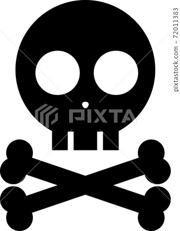Illustration of cute skull mark 72011383
