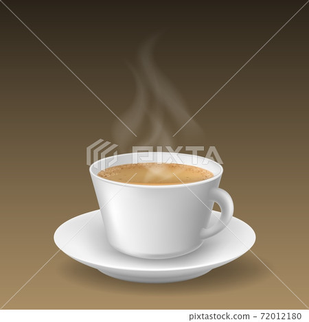 Realistic cappuccino beverage cup Realistic cappuccino beverage cup 72012180
