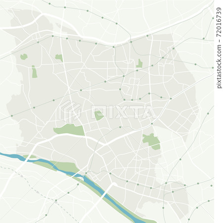 Easy-to-write map of Setagaya-ku, Tokyo 72016739