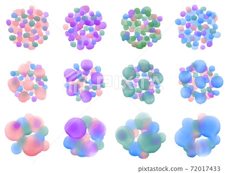 Abstract watercolor on a white background, colorful in multiple colors 72017433