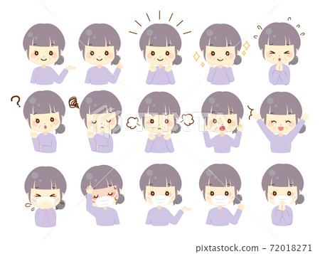 Female icon illustration Female icon illustration 72018271