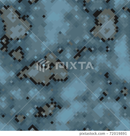 Military camouflage seamless pattern. Urban digital pixel style. Military camouflage seamless pattern. Urban digital pixel style. 72019891