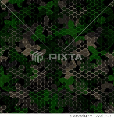 Texture military camouflage seamless pattern. Abstract army vector illustration Texture military camouflage seamless pattern. Abstract army vector illustration 72019897