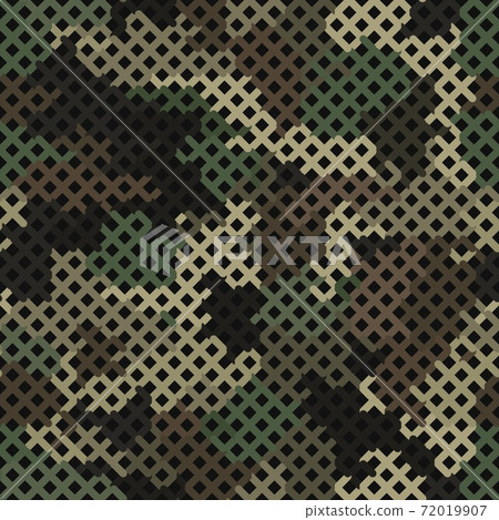 Seamless vector pattern for army fabric and design. Modern spotted forest print Seamless vector pattern for army fabric and design. Modern spotted forest print 72019907
