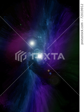 galaxy in a free space. 3D rendering 72019912