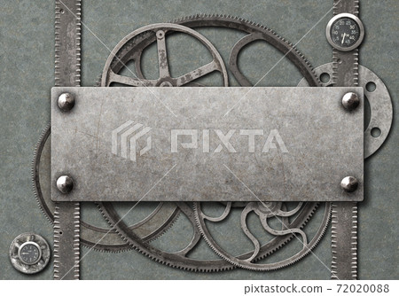 Grunge background in steampunk style 72020088