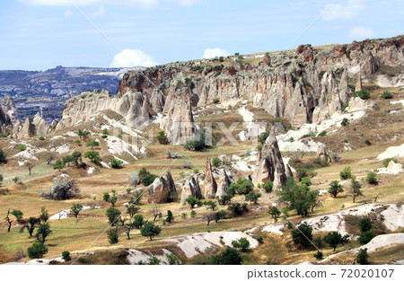 Fairy Chimney or Multihead stone mushrooms, Cappadocia, Turkey 72020107