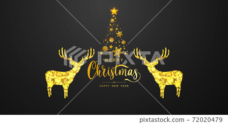 Merry Christmas and Happy New Year background.... - Stock Illustration ...