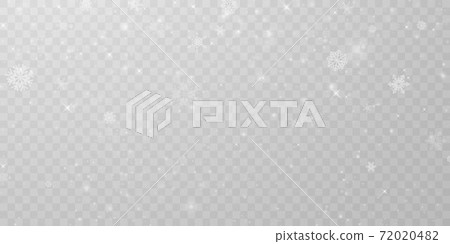 Winter is Abstract blur light element that can be used for decorative bokeh background. falling snow 72020482