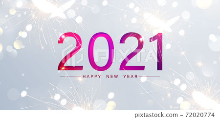 Happy New Year 2021 background. 72020774