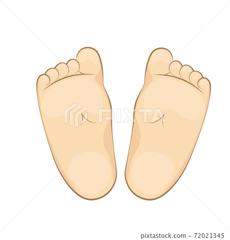 Vector illustration of a infant soles. 72021345