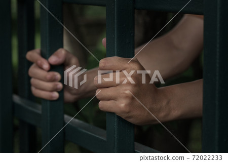 Male Inmate in the Jail, Male Prisoner Concept Male Inmate in the Jail, Male Prisoner Concept 72022233