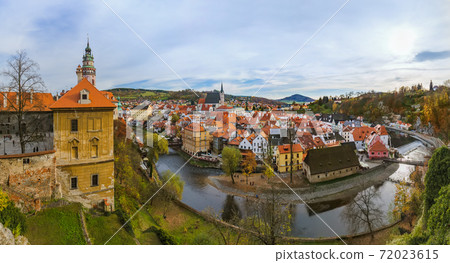 Cesky Krumlov cityscape in Czech Republic Cesky Krumlov cityscape in Czech Republic 72023615