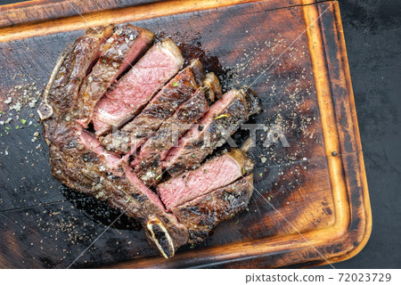 Traditional barbecue dry aged wagyu beef cutlet  72023729