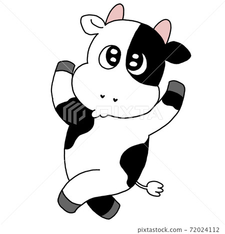 Cheerful cow - Stock Illustration [72024112] - PIXTA