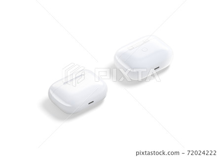 Blank white small case mock up, isolated, front and back Blank white small case mock up, isolated, front and back 72024222