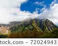 Kamikochi with curls and autumn leaves 72024943