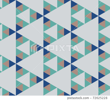 Seamless geometric pattern with the image of triangles, rhombuses, squares, stars. Vector design for web banner, business presentation, brand package, fabric, print, wallpaper 72025228