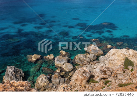 Craggy Sea Shore Of Malta Island 72025440