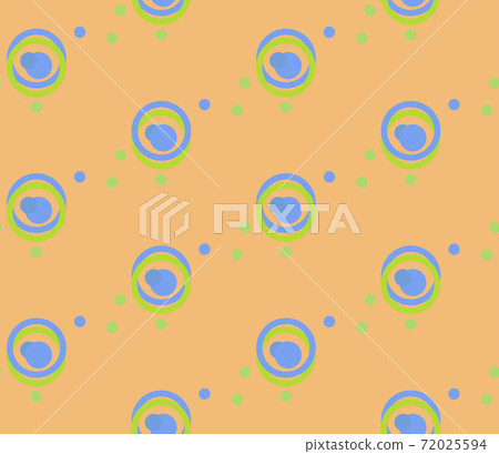 Seamless geometric pattern with the image of circles, dots, raindrops. Vector design for web banner, business presentation, brand package, fabric, print, wallpaper 72025594
